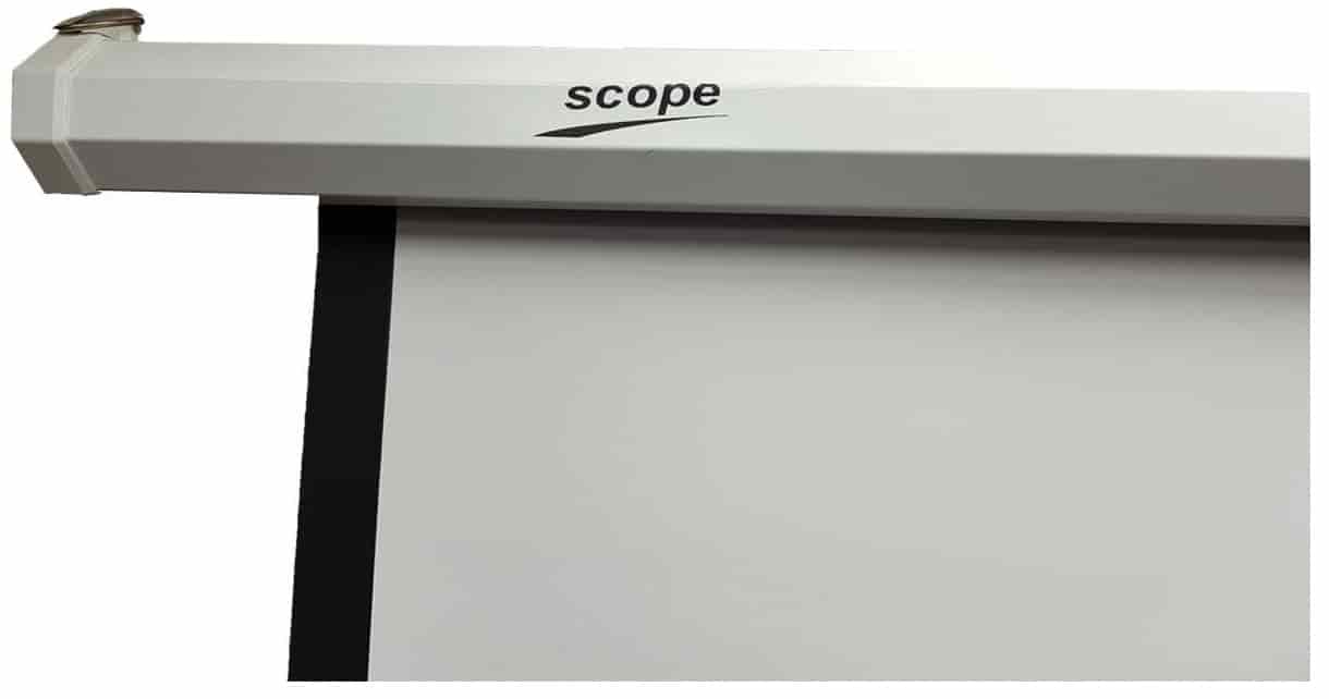 پرده نمایش برقی اسکوپ سایز 300x300 فایبرگلاس