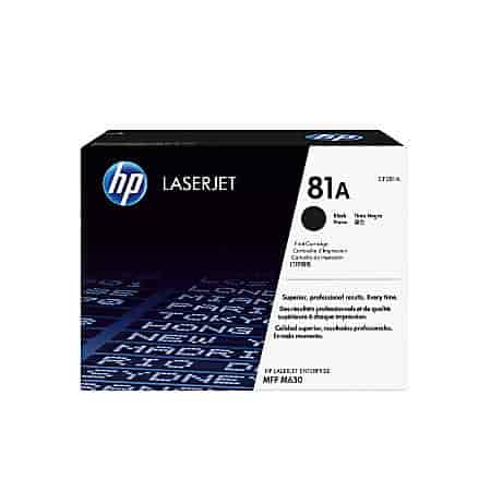 خرید کارتریج تونر اورجینال HP 81A