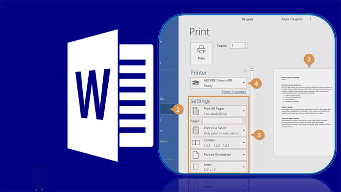 پرینت گرفتن پشت و رو با نرم افزار Microsoft Office Word