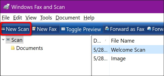 اسکن کردن اسناد  با Windows Fax and Scan